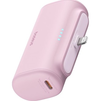 Baseus Compact iPhone 5000mAh Li-ion powerbank rózsaszín