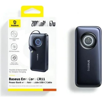 Baseus EnerCore CR11 20000mAh powerbank fekete