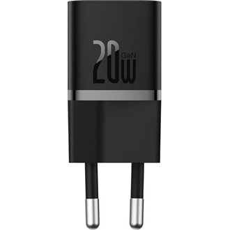 Baseus GaN5 Mini 20W univerzális hálózati töltő adapter fekete