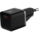 Baseus GaN5 Mini hálózati gyorstöltő 20W, USB Type-C, fekete + 100W USB Type-C, 1m kábel