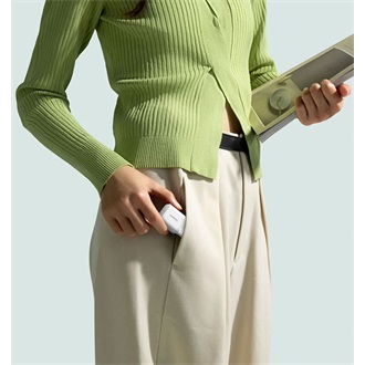 Baseus GaN5 Mini 25W univerzális hálózati töltő adapter fehér +1m 100W kábel