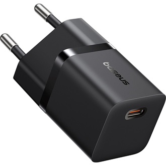 Baseus GaN5 Mini 25W univerzális hálózati töltő adapter fekete
