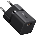 Baseus GaN5 Mini hálózati gyorstöltő 25W, USB Type-C, fekete + 100W USB Type-C, 1m kábel