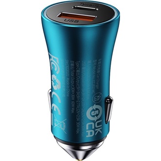 Baseus Golden Contactor Max 60W univerzális autós töltő adapter kék