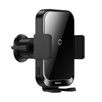 Baseus Halo Electric 15W telefon vezeték nélküli töltő adapter / autós tartó fekete (Qi)