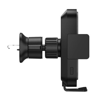 Baseus Halo Electric 15W telefon vezeték nélküli töltő adapter / autós tartó fekete (Qi)