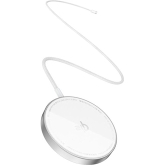 Baseus Simple Mini4 Magnetic 15W univerzális vezeték nélküli töltő adapter fehér