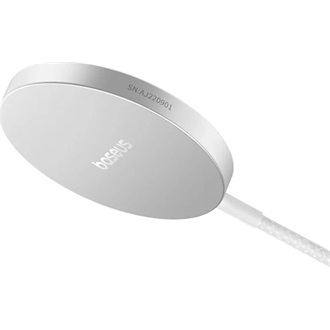 Baseus Simple Mini4 Magnetic 15W univerzális vezeték nélküli töltő adapter fehér