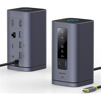 Baseus Spacemate 10-port 100W USB-C dokkoló szürke