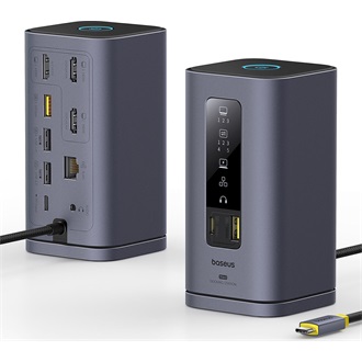 Baseus Spacemate 11-port 100W USB-C dokkoló szürke