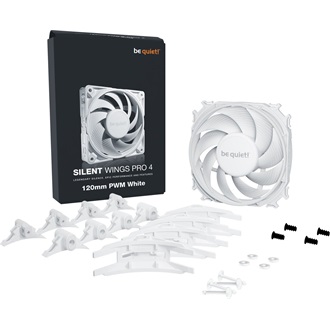 be quiet! Silent Wings Pro 4 White 120mm rendszerhűtő ventilátor fehér