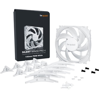 be quiet! Silent Wings Pro 4 White 140mm rendszerhűtő ventilátor fehér