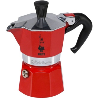 Bialetti 4942 Moka Express kotyogós kávéfőző 3-személyes piros