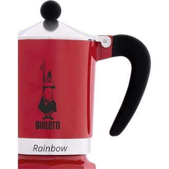 Bialetti Rainbow kotyogós kávéfőző 6-személyes piros