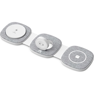 Boost YM-T1 3 -n-1 15W univerzális vezeték nélküli töltő adapter szürke