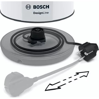 Bosch TWK3P421 DesignLine 1,7 L -es fehér vízforraló
