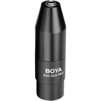 Boya 35C-XLR PRO Jack 3,5mm -> XLR F/M adapter fekete