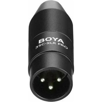 Boya 35C-XLR PRO Jack 3,5mm -> XLR F/M adapter fekete