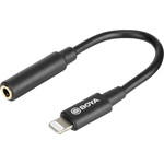 Boya BY-K3 Jack 3,5mm -> Lightning F/M audio kábel 0.6m fekete