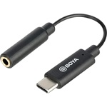Boya BY-K4 Jack 3,5mm -> USB-C F/M audio kábel 0.6m fekete