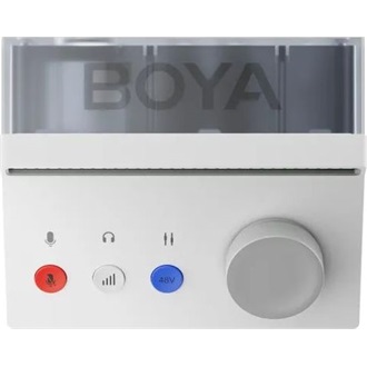 Boya Caster X1 24-bit USB-C; 3,5/6,5mm jack; XLR gaming audio mixer fehér
