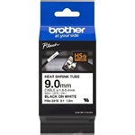 Brother HSe-221E Black on White 9mm 1,5m címketekercs fekete-fehér