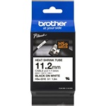 Brother HSe-231E Heat Shrink Tube Black on White 11,2mm címketekercs