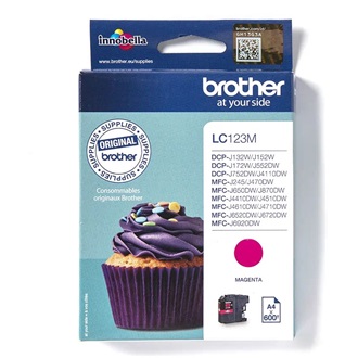 Brother LC123M Ink LC123M magenta 600 pgs MFC-J4510DW tintapatron magenta