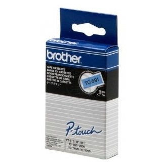 Brother TC591 Tape 9mm BLACK ON BLUE TAPE festékszalag fekete-kék