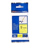 Brother TZEFX621 9mm sárga alapon fekete hajlékony laminált szalag festékszalag fekete-sárga