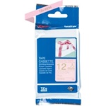 Brother TZERE34 12mm Gold/Pink ribbon tape festékszalag