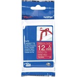 Brother TZERW34 tape 12mm Gold/Wine-Red ribbon tape festékszalag arany-piros