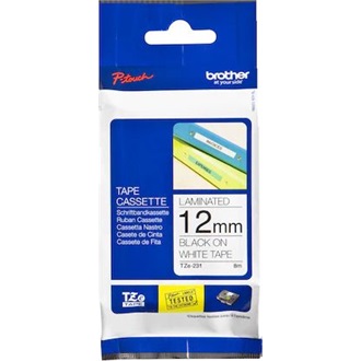 Brother TZe-231CIV 12mm festékszalag fehér-fekete