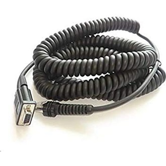 Zebra CABLE RS232 DB9 FEMALE CONNECT 9 FT COILED POWER PIN 9 TXD ON