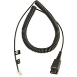 CABLE W/ QD TO RJ10 PLUG REGEL BELEGUNG 0 5 - 2M SPIRAL
