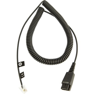 CABLE W/ QD TO RJ10 PLUG REGEL BELEGUNG 0 5 - 2M SPIRAL