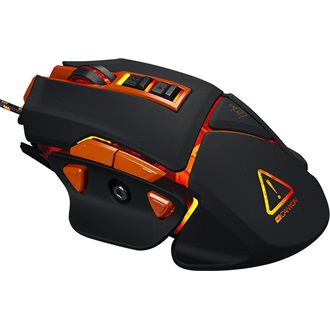 Canyon CND-SGM6N Hazard USB optikai gaming egér fekete-narancssárga