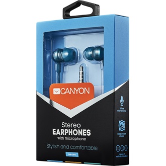Canyon CNS-CEP3 fülhallgató headset kék-zöld