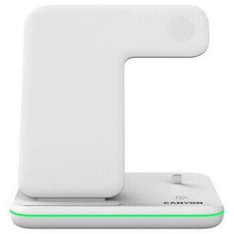 Canyon WS-302 3-in-1 15W univerzális vezeték nélküli töltő adapter fehér (Qi)