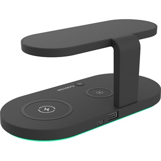 CANYON WS-501 5in1 Wireless charger, with UV sterilizer, with touch button for Running water light, Input QC24W or PD36W