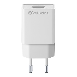 CELLULARLINE hálózati töltő USB aljzat 5W, PD gyorstöltő, FEHÉR