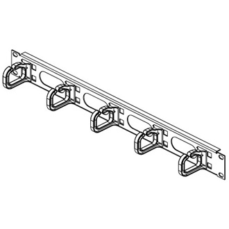 CONTEG kábel rögzítő gyűrűs panel 19" 1U 40/50
