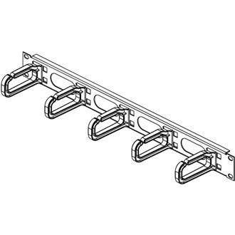 Conteg kábel rögzítő gyűrűs panel 19" 1U 40/80