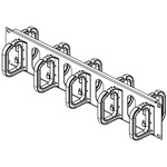 Conteg kábel rögzítő gyűrűs panel 19" 2U 80/60 kétoldalas