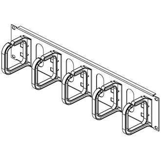 CONTEG kábel rögzítő gyűrűs panel 19" 2U 80/80
