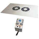 CONTEG ventilátor panel + keret 19" 2-es termosztáttal