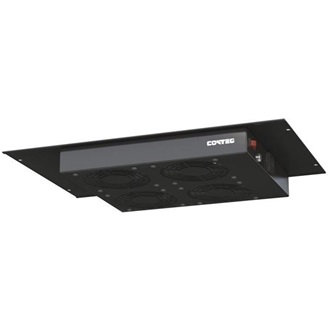 CONTEG ventilátor panel + keret 19" 4-es