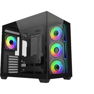 Cooler Master Elite 681 táp nélküli ablakos Mid Tower számítógépház fekete