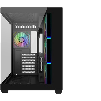 Cooler Master Elite 681 táp nélküli ablakos Mid Tower számítógépház fekete