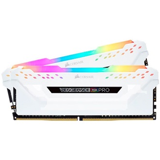 Corsair Vengeance RGB PRO 16GB 3200MT/s DDR4 memória CL16 Kit of 2 fehér RGB
